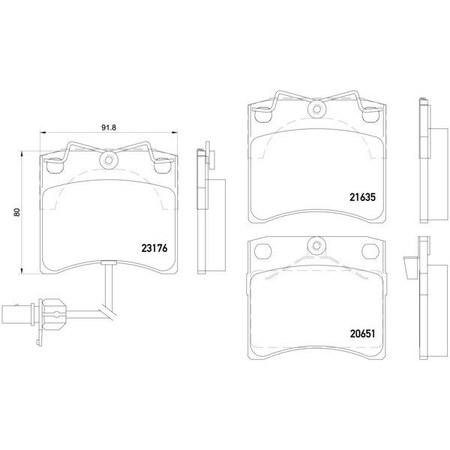 Pagid Brakes Disc Brake Pad, 355018521 355018521